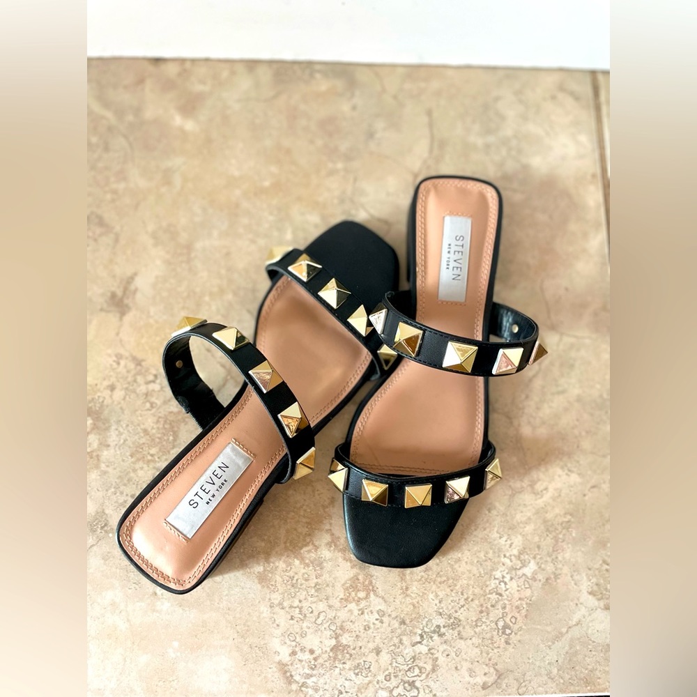 Steven New York Hays Sandal, Women's Size 6.5 Black